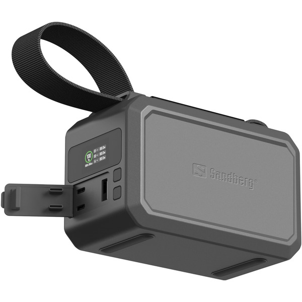 Зовнішній акумулятор (Power Bank) Sandberg Survivor 40000mAh, 100W, 2xUSB-С, USB-A, LED ліхтар, наскрізне живлення, чорний
