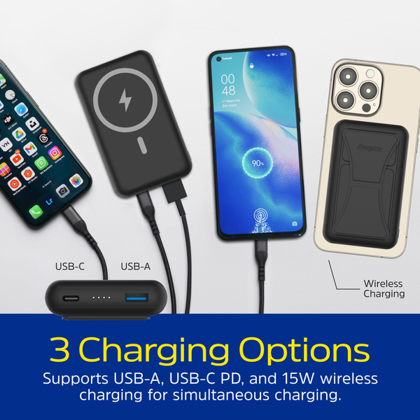 Зовнішній акумулятор (Power Bank) Energizer Magnetic Wireless QM10002PQ