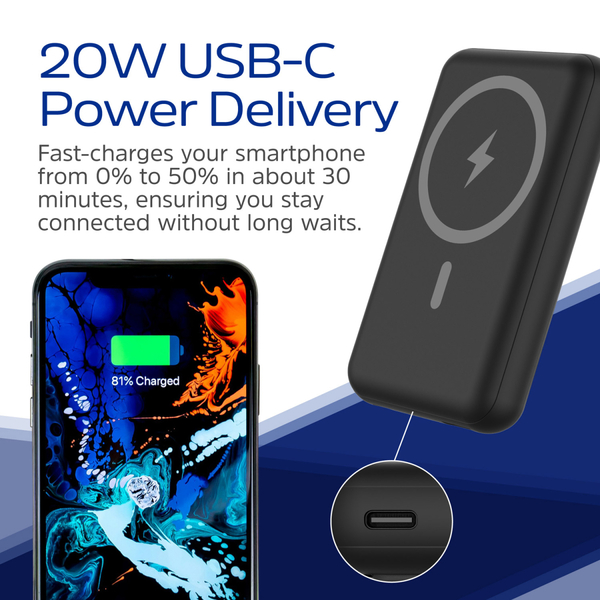 Зовнішній акумулятор (Power Bank) Energizer Magnetic Wireless QM10002PQ