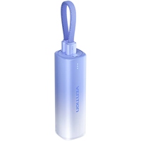 Зовнішній акумулятор (Power Bank)Vention 5000mAh 20W PD, USB-C In/Out, Lightning In/Out, with cable, Gradient Blue