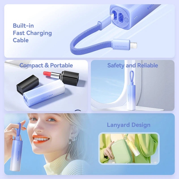 Зовнішній акумулятор (Power Bank) Vention FHWL0