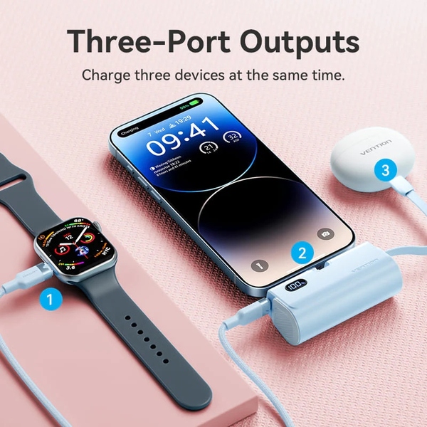 Зовнішній акумулятор (Power Bank) Vention FHRB0