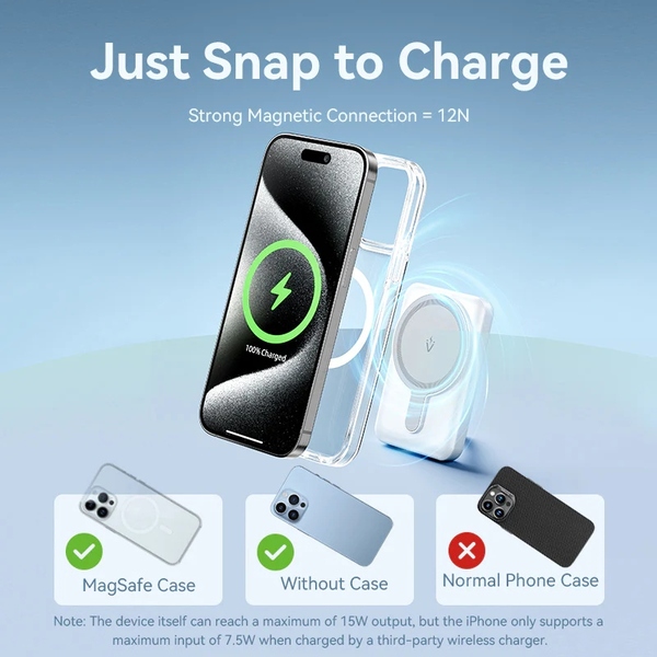 Зовнішній акумулятор (Power Bank) Vention Magnetic Wireless FHSP0