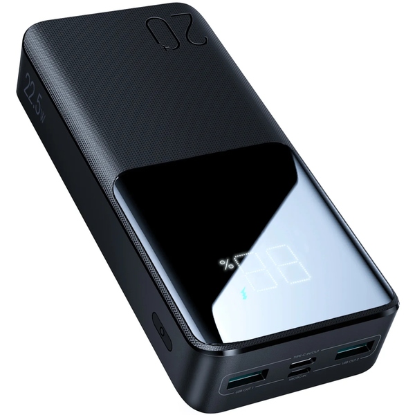 Зовнішній акумулятор (Power Bank)Joyroom 20000mAh 22,5W PD,QC3.0, 2xUSB-A, Micro USB, USB-C In/Out Black