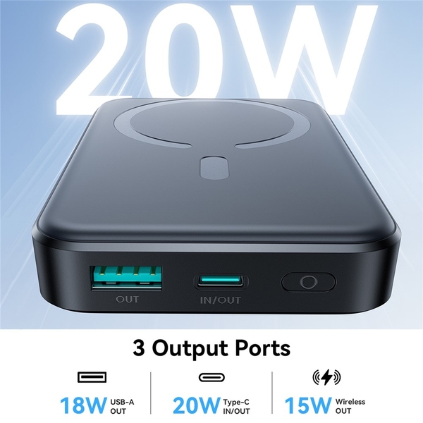 Зовнішній акумулятор (Power Bank) Joyroom Magnetic Wireless 6941237118455