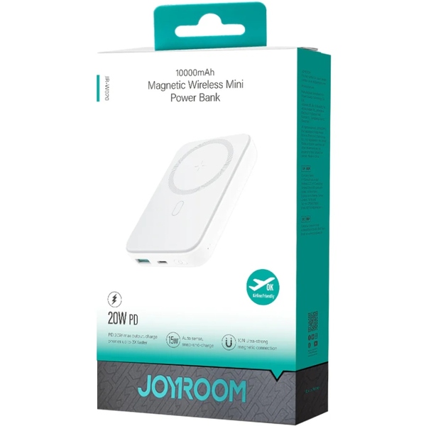 Зовнішній акумулятор (Power Bank) Joyroom Magnetic Wireless 6941237119698