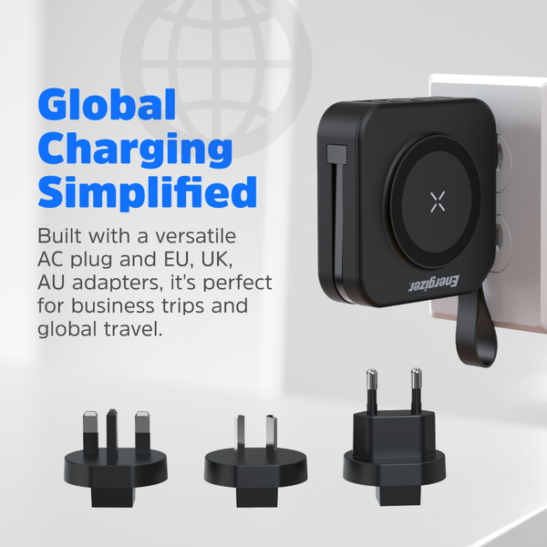 Зовнішній акумулятор (Power Bank) Energizer Magnetic Wireless QM10001AC