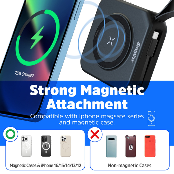Зовнішній акумулятор (Power Bank) Energizer Magnetic Wireless QM10001AC