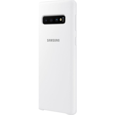 Чохол Samsung Silicone Cover для Samsung Galaxy S10 SM-G973 White EF-PG973TWEGRU