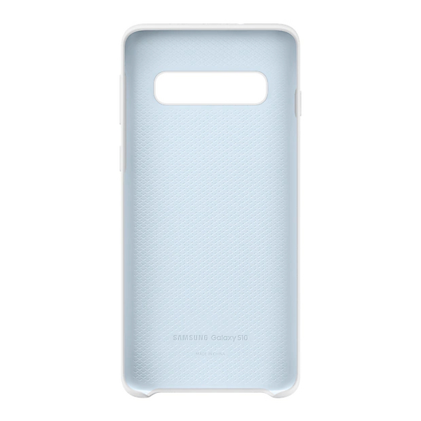 Чохол Samsung Silicone Cover для Samsung Galaxy S10 SM-G973 White EF-PG973TWEGRU