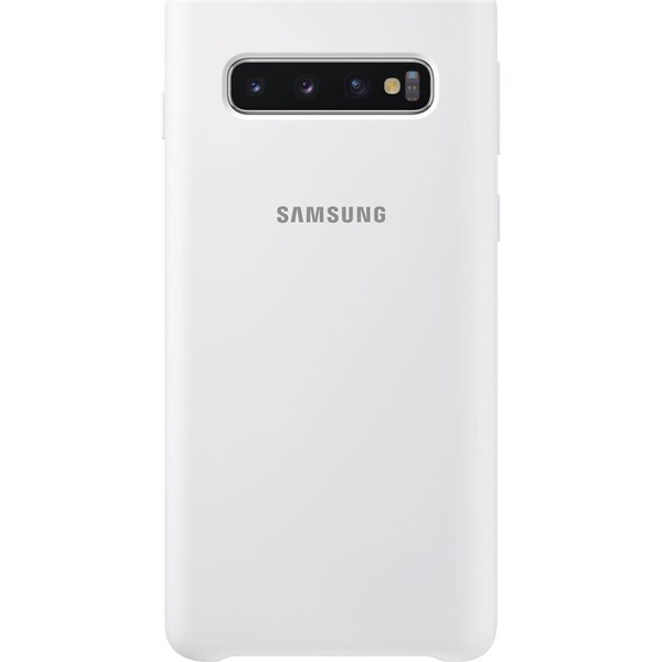 Чохол Samsung Silicone Cover для Samsung Galaxy S10 SM-G973 White EF-PG973TWEGRU