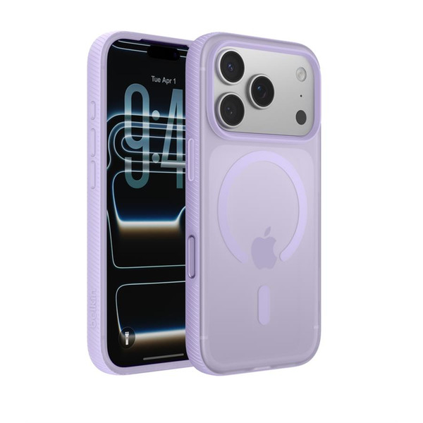 Чохол Belkin для iPhone 17 Pro, Magnetic Protective Grip, Lavender MSA035HQLV