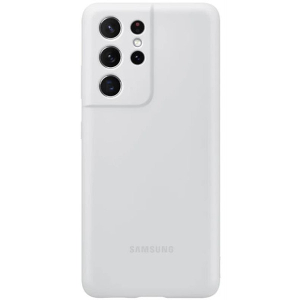 Чохол Samsung Silicone Cover для Samsung Galaxy S21 Ultra SM-G998 Light Gray EF-PG998TJEGRU