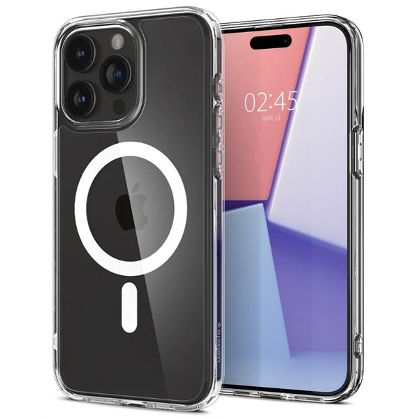 Чохол Spigen для Apple iPhone 15 Pro Ultra Hybrid MagFit, White ACS06715