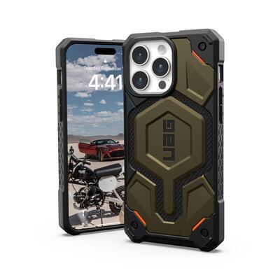 Чохол UAG для Apple iPhone 15 Pro Monarch Pro Magsafe, Kevlar Elemental Green 11422111397B