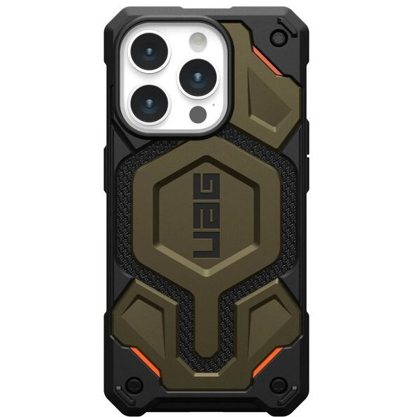 Чохол UAG для Apple iPhone 15 Pro Monarch Pro Magsafe, Kevlar Elemental Green 11422111397B