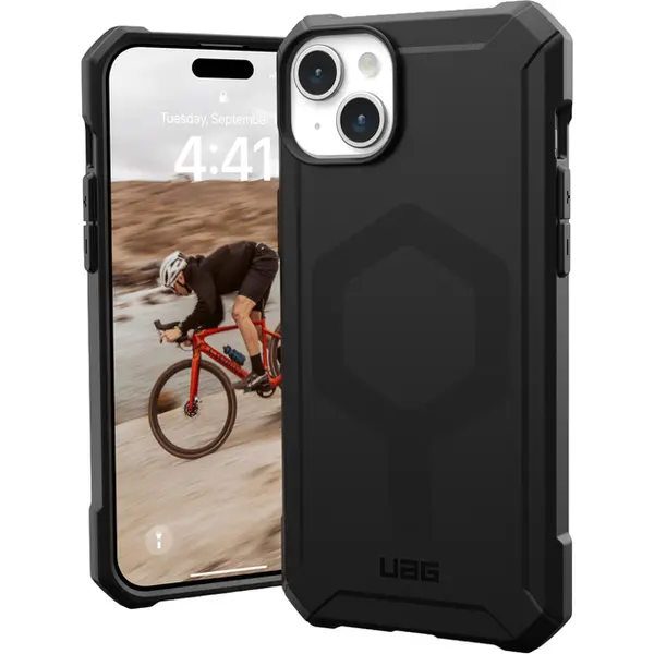 Чохол UAG для Apple iPhone 15 Essential Armor Magsafe, Black 114288114040