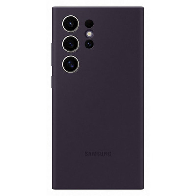 Чохол Samsung для Galaxy S24 Ultra (S928), Silicone Case, фіолетовий темний EF-PS928TEEGWW