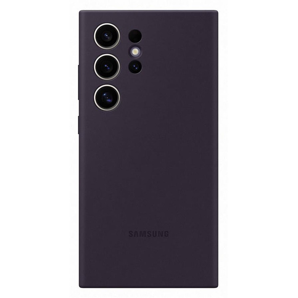 Чохол Samsung для Galaxy S24 Ultra (S928), Silicone Case, фіолетовий темний EF-PS928TEEGWW