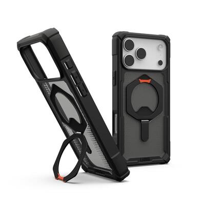 Чохол UAG для iPhone 17 Pro Max, Plasma XTE MagSafe, Black/Pop Orange 114528114097