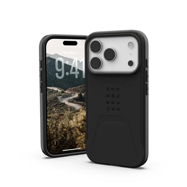 Чохол UAG для iPhone 17 Pro Max, Civilian MagSafe, Black 114546114040