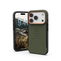 Чохол UAG для iPhone 17 Pro Max, Civilian MagSafe, Olive/Orange 114546117297