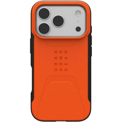Чохол UAG для iPhone 17 Pro, Civilian MagSafe, Orange 114545119797