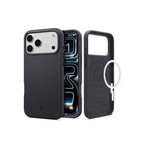 Чохол Spigen для iPhone 17 Pro Max, Silicone Fit MagFit, Black ACS10270