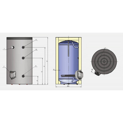 Водонагрівач Eldom Titan 300  9.0 kW  FV30067