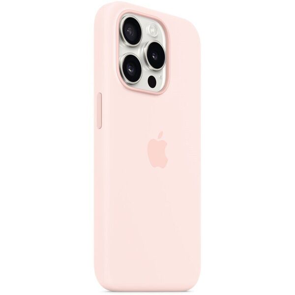 Чохол Apple Silicone Case with MagSafe для Apple iPhone 15 Pro Light Pink MT1F3