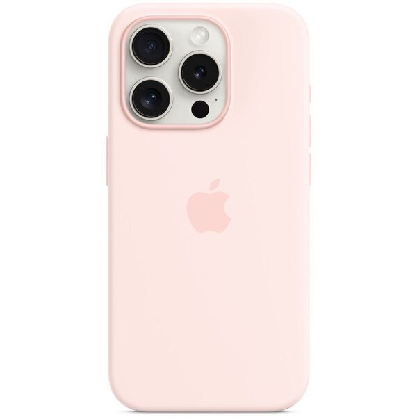 Чохол Apple Silicone Case with MagSafe для Apple iPhone 15 Pro Light Pink MT1F3
