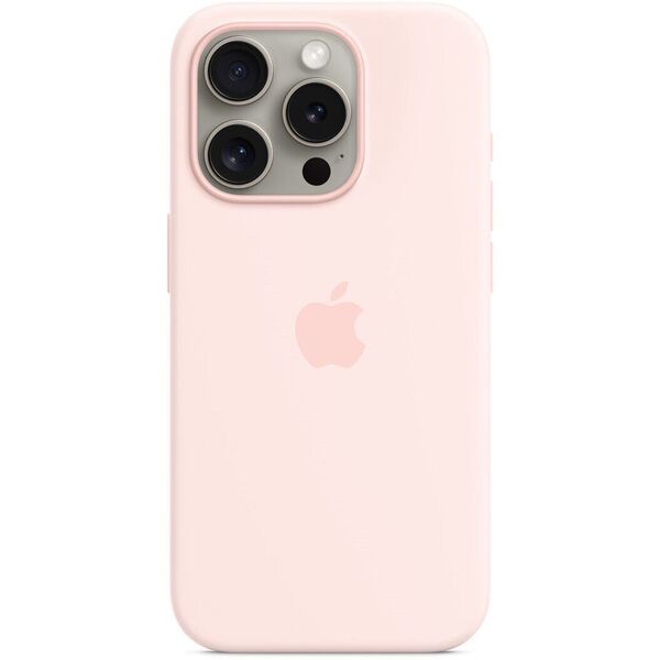 Чохол Apple Silicone Case with MagSafe для Apple iPhone 15 Pro Light Pink MT1F3