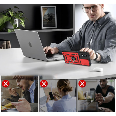 Чохол BeCover Military для Motorola Moto G04/G04s Red 713065