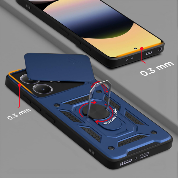 Чохол BeCover Military для Xiaomi Redmi Note 14 5G Blue 713093