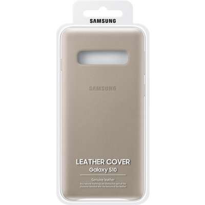 Чохол Samsung Leather Cover для Samsung Galaxy S10 SM-G973 Gray EF-VG973LJEGRU