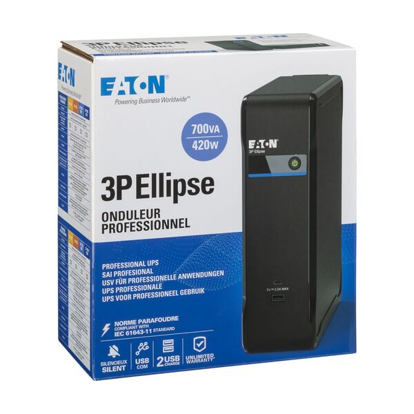 Джерело безперебійного живлення  Eaton 3P Ellipse 700 USB DIN