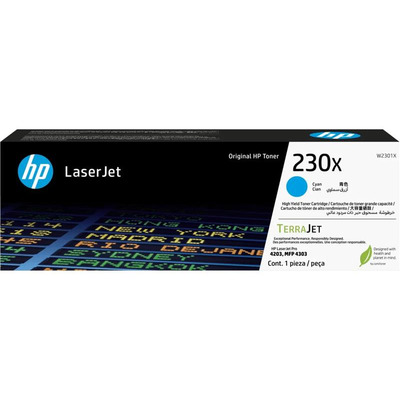 Картридж лазерний HP 230X CLJ Pro 4203/4303 Cyan (5500стор) (W2301X)