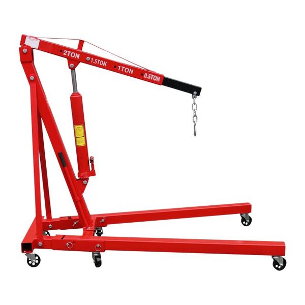 Кран-съемник двигателя гидравлический подкатный 2 т (комплект из двух частей) INTERTOOL GT0808