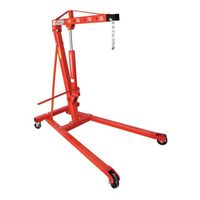 Кран-знімач двигуна гідравлічний підкатний 1 т INTERTOOL GT0807