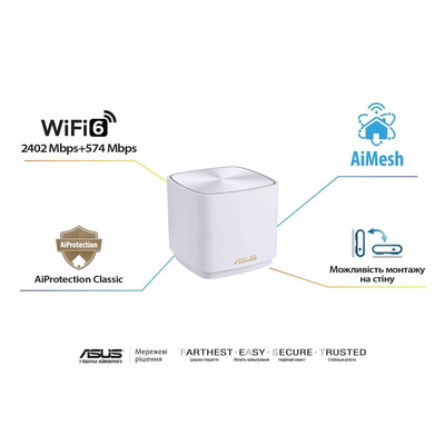 Mesh-система Asus ZenWiFi XD5 3pk White 90IG0750-MO3B20