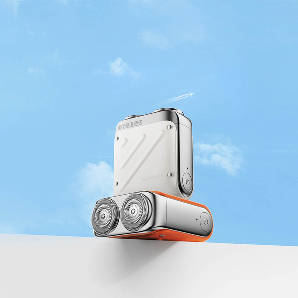 Електробритва чоловіча Metz Traveller Shaver with Bag white MZXZ021-WH