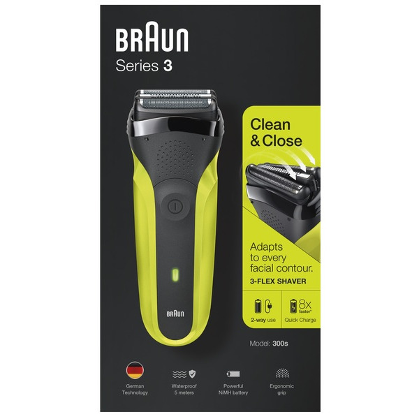 Електробритва Braun Series 3 300s Black/Green