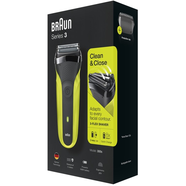 Електробритва Braun Series 3 300s Black/Green