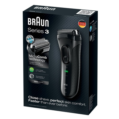 Електробритва Braun Series 3 3000 Black