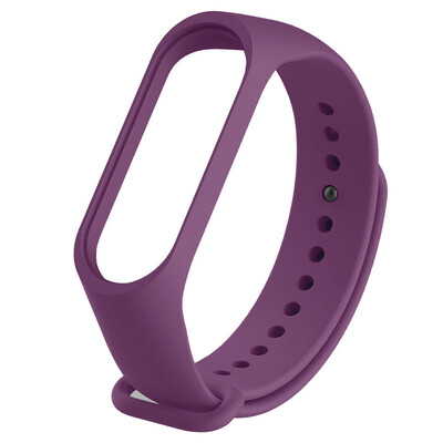 Ремінець для фітнес браслету Mi Band 3/4 (Silicon) Purpule