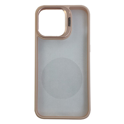 Чехол Defense Case Camera Stand with Camera Glass iPhone 15 Plus Sand Pink