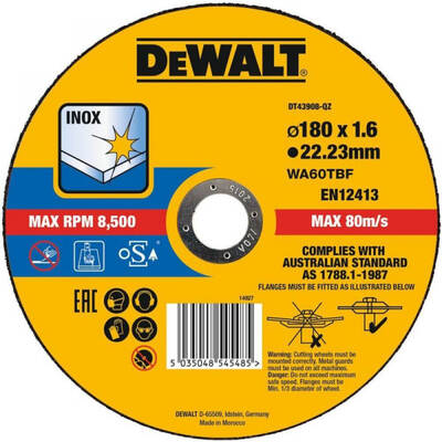 Круг отрезной EXTREME DeWALT DT43908