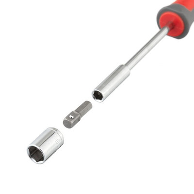 Викрутка з магнітним тримачем для насадок 1/4" 100 мм, з комплектом насадок 15 од INTERTOOL VT-3343