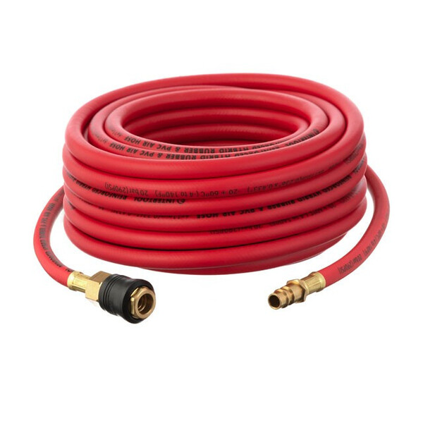 Шланг гібридний, професійний, 20 атм, 6 * 11мм, 10м з латунними швидкороз'ємними з'єднаннями, STORM INTERTOOL