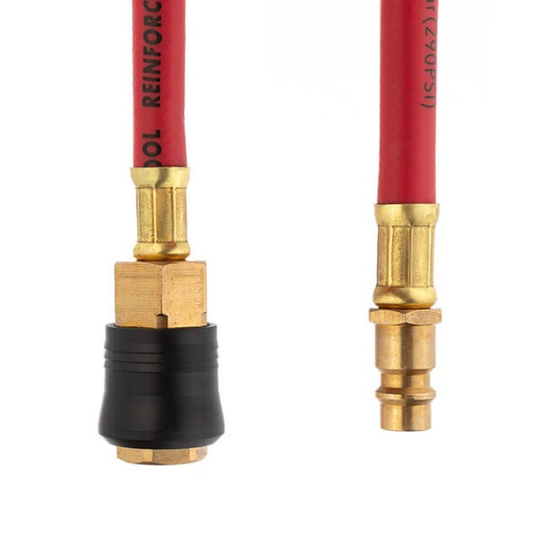 Шланг гібридний, професійний, 20 атм, 6 * 11мм, 10м з латунними швидкороз'ємними з'єднаннями, STORM INTERTOOL